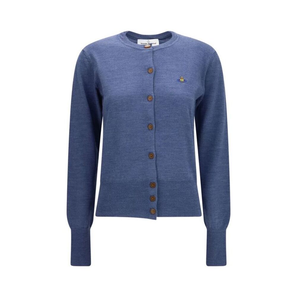 Vivienne Westwood Blue Wool Oves Aries Women's Cardigan